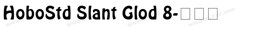 HoboStd Slant Glod 8字体转换